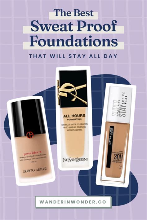 top rated sweatproof foundation.